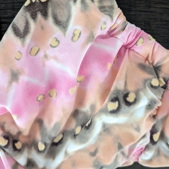 NWT Coco Reef Underwire Halter Multicolored Swim Top with White Stones 32/34C‎ - Picture 6 of 9